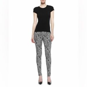 J Brand Super Skinny pants Zebra print jacquard abstract jeggings textured club